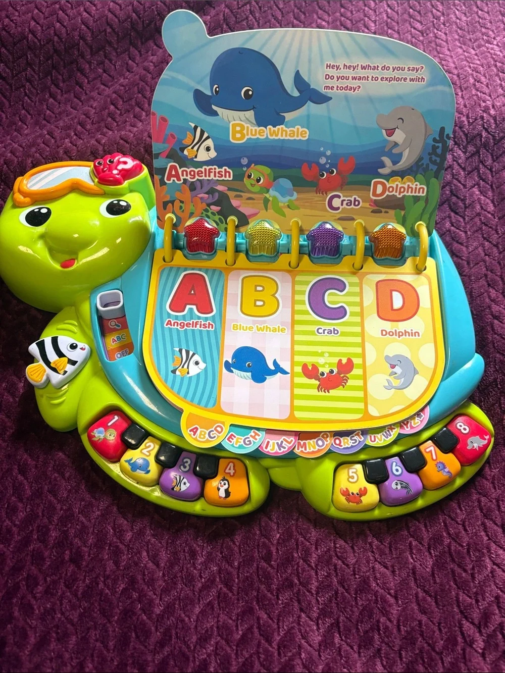 VTech Touch & Teach Sea Turtle Learning Toy - Green and Blue